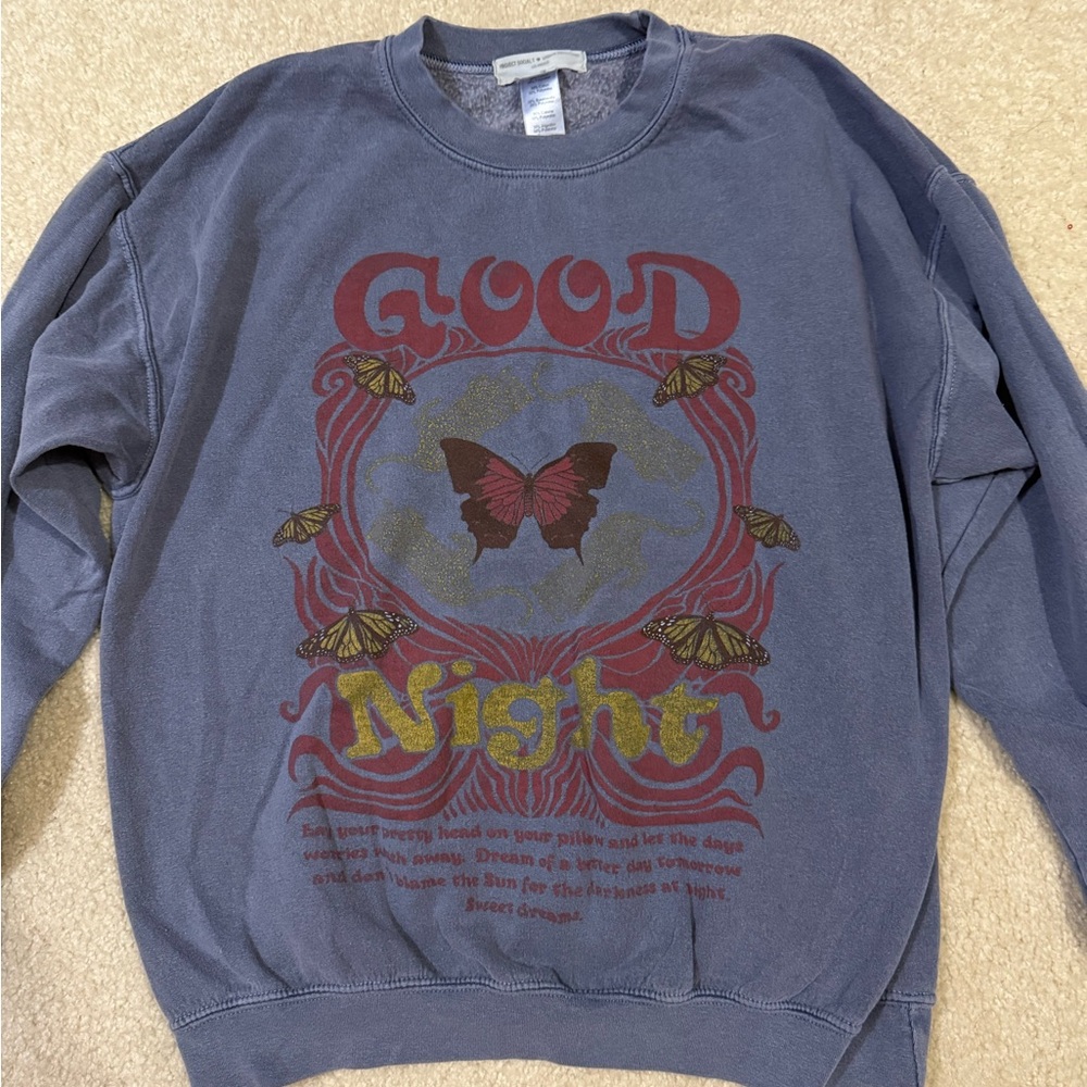 women’s urban outfitters Blue Graphic Sweater